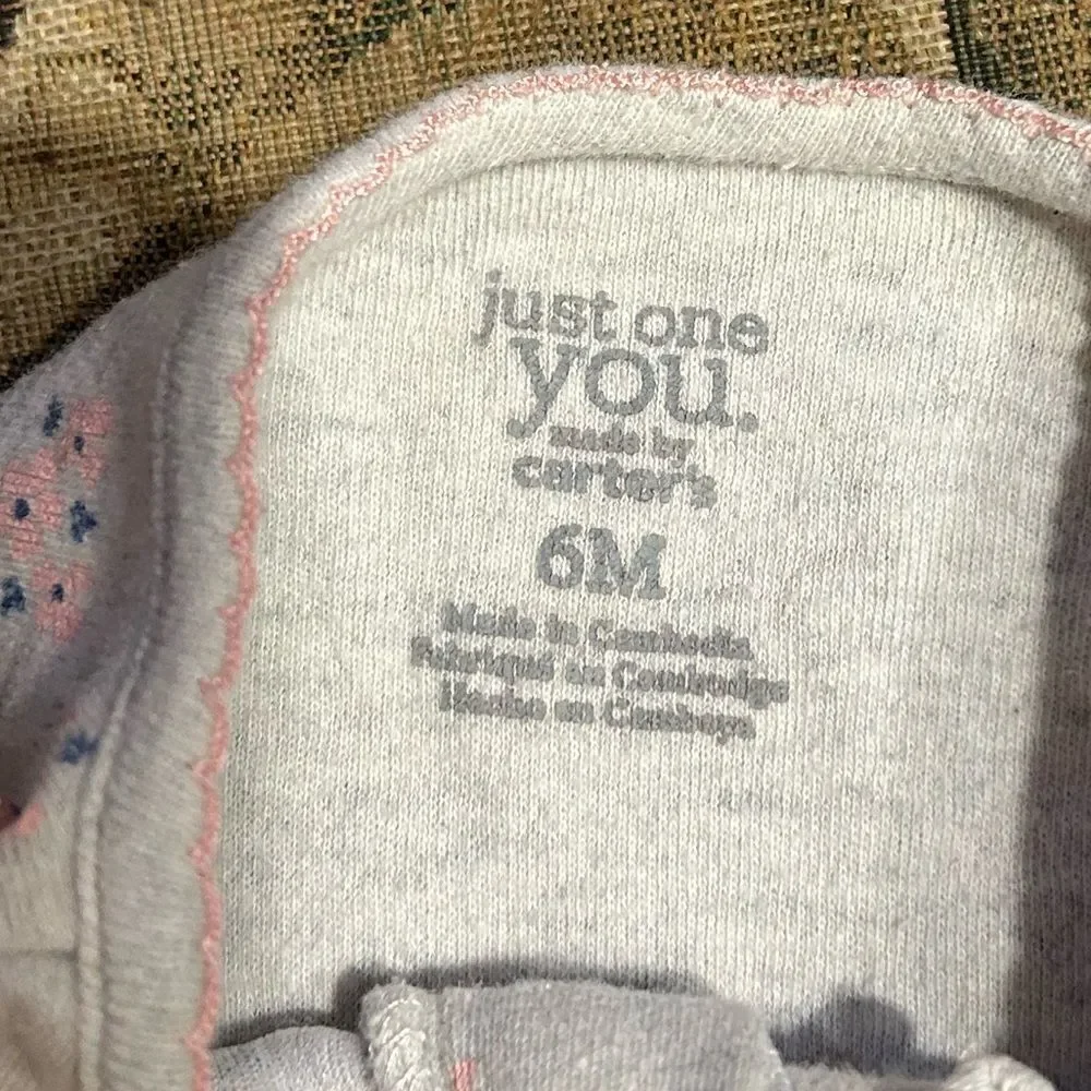 5 for $25🔥Just One You by Carters Footsie‎ Pajama Sleeper 6M Girls